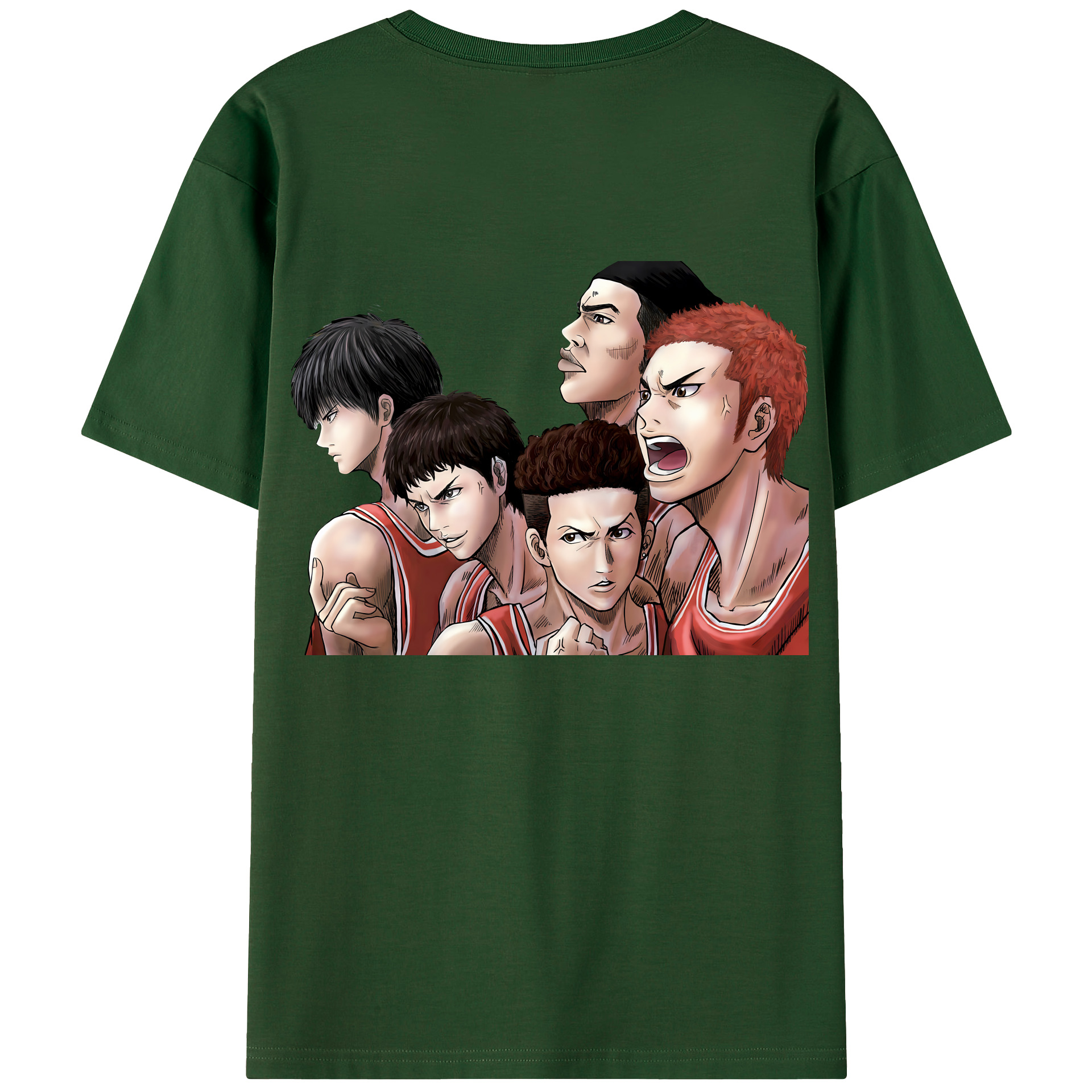 SLAM DUNK／スラムダンク 綿100％半袖Tシャツ（背面プリント）